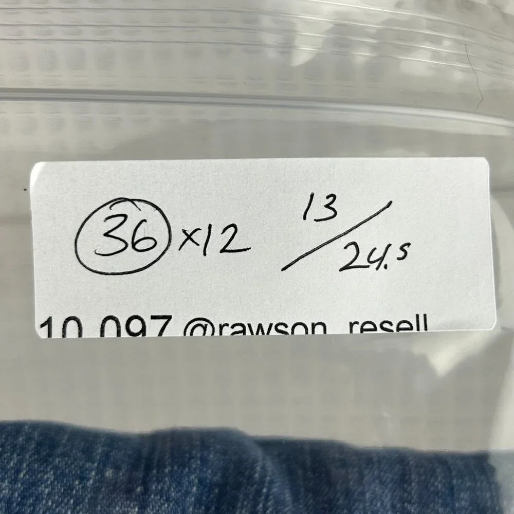 Club Room Baggy Jean Shorts Size 36 Denim Jorts Work Wear Wide Leg Carpenter Y2K - Picture 7 of 7